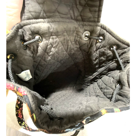 Vera Bradley Backpack Ming 2001 retired pattern toggle clasp tote quilted cotton - Picture 7 of 10